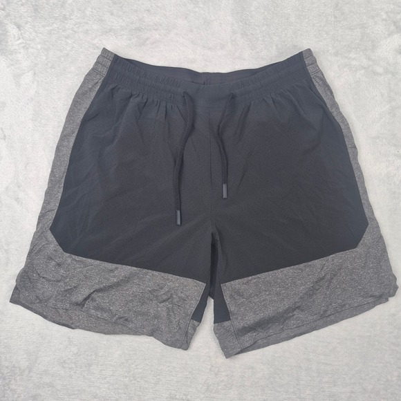 lululemon athletica Other - Lululemon License to Train Lined Short 7" Mens M Black Grey LM7B75S Lightweight